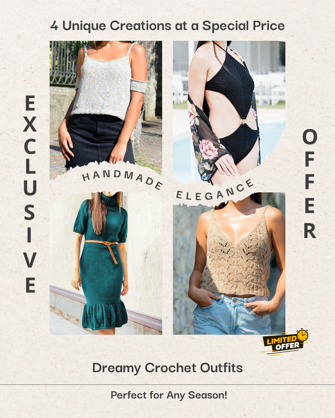 HANDMADE ELEGANCE | 4 Dreamy Crochet Outfits